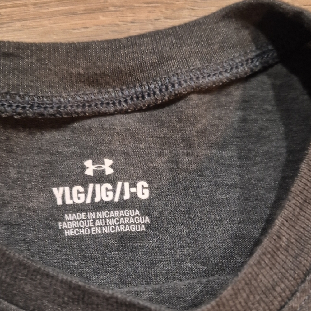 Under Armour Kids Tees - Blue, Black, Gray - Picture 2 of 4